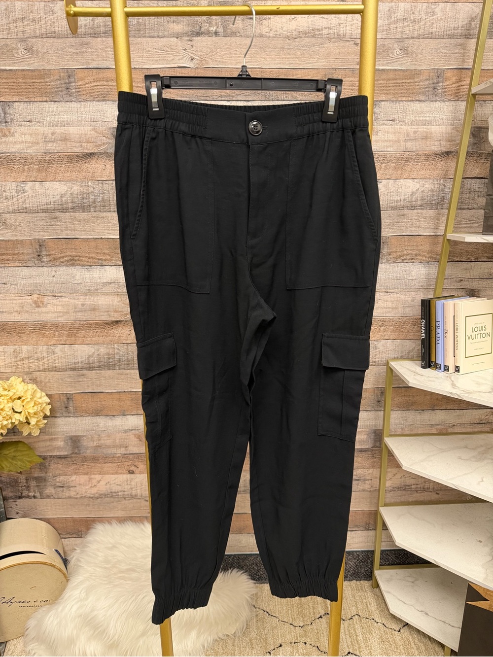 Sanctuary Black Lightweight cargo pants 31